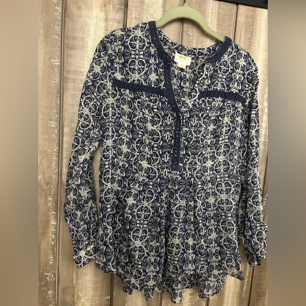 Maeve printed blouse,  size 8 - Picture 5 of 12